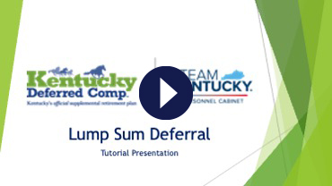 Lump Sum Deferral webinar thumbnail